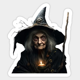 Black wiccan Sticker